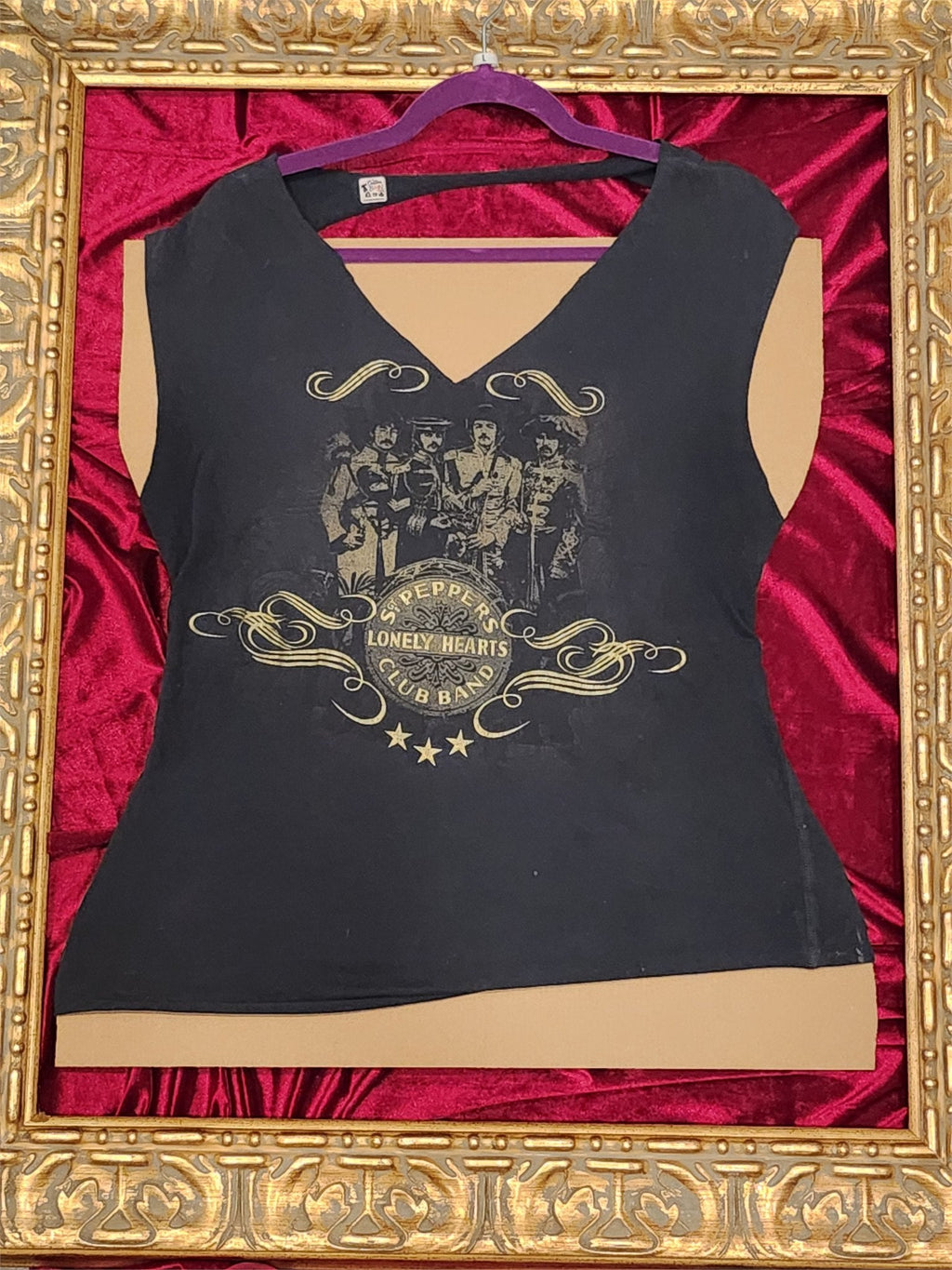 One-of-a-Kind Sgt. Peppers Band Upcycled Shirt – Women’s Large