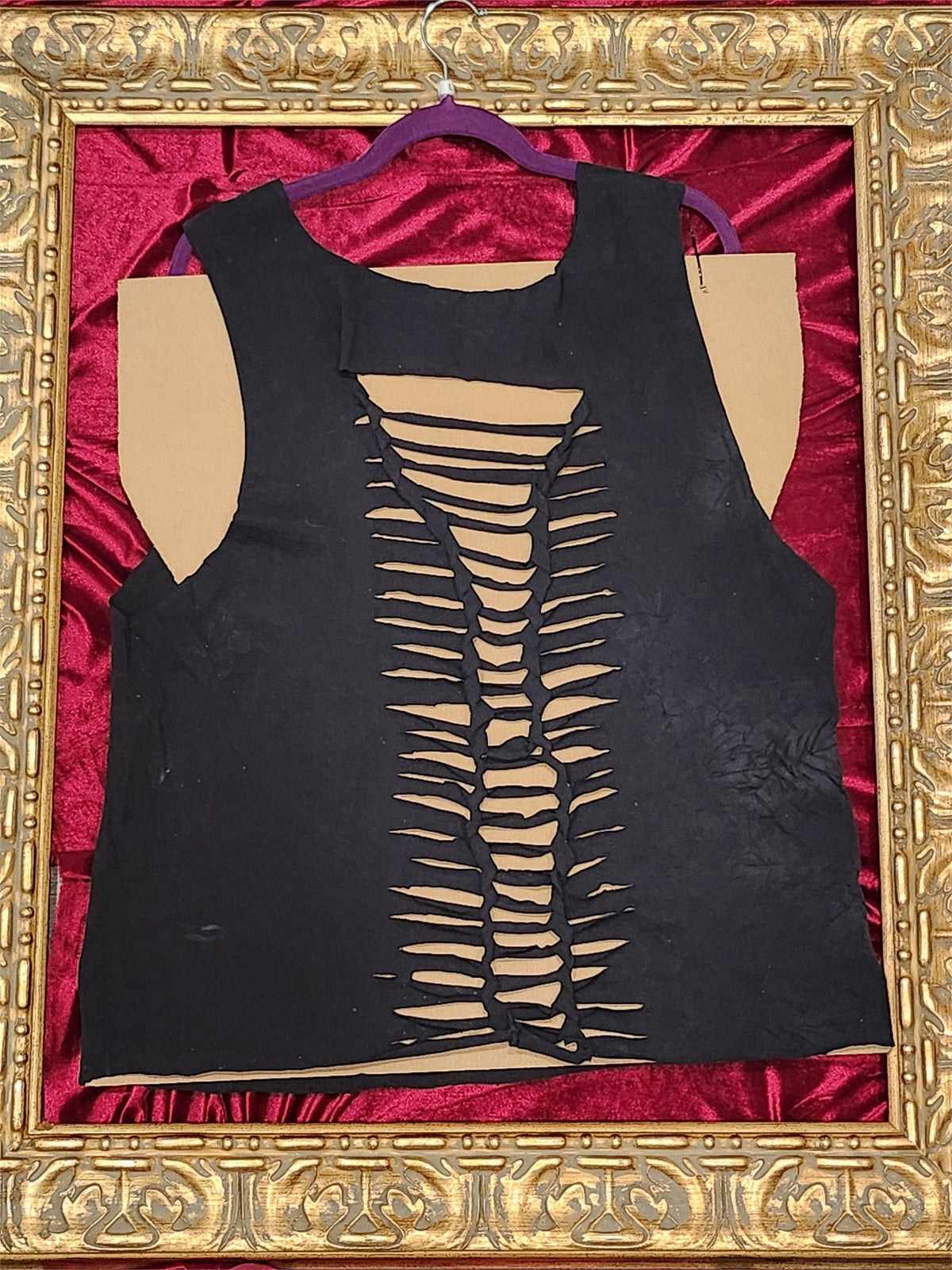 One-of-a-Kind Wonder Woman Rhinestones Upcycled Tank – Women’s Large - additional view