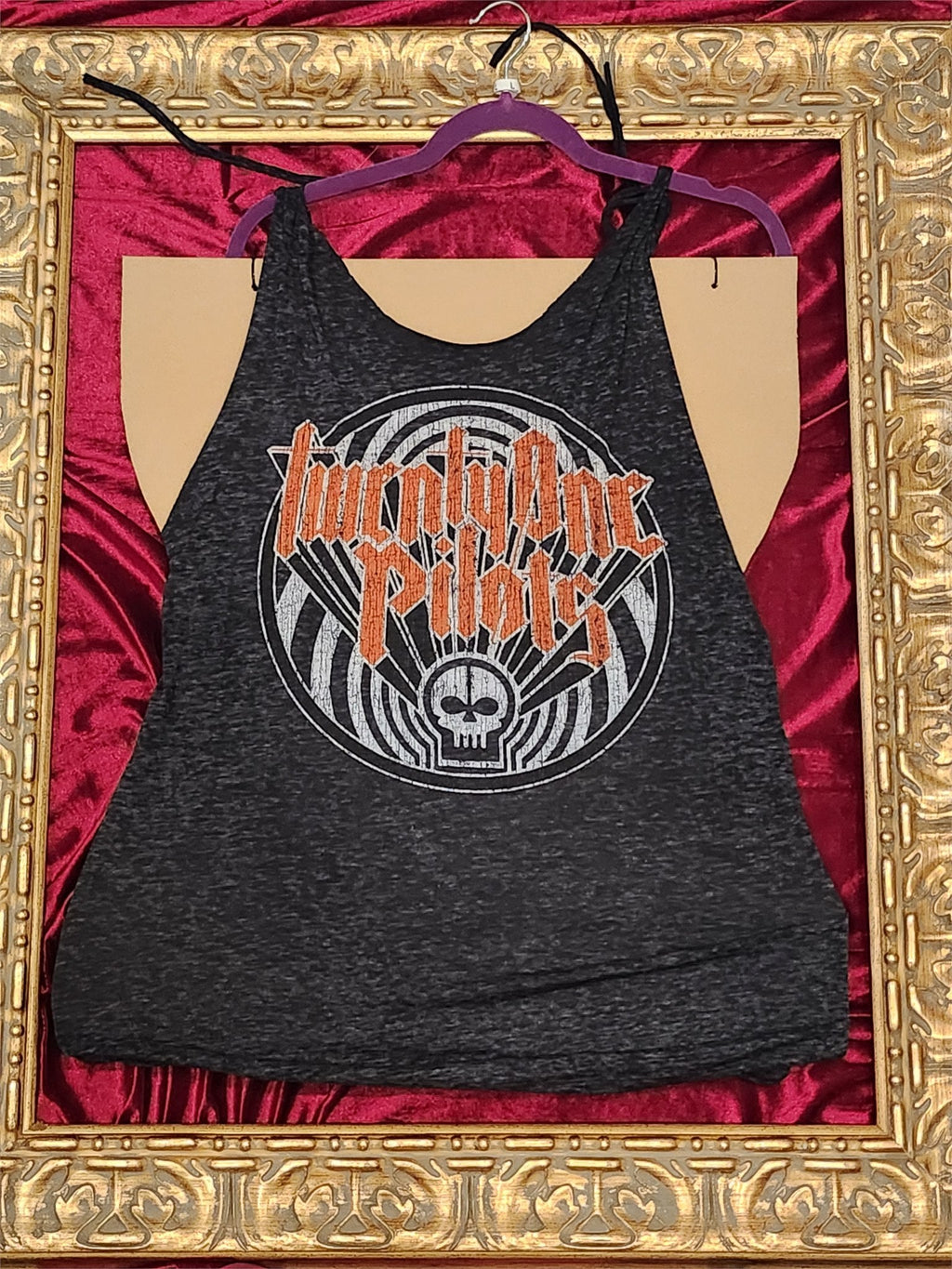 One-of-a-Kind Twenty One Pilots Upcycled Tank – Women’s Large