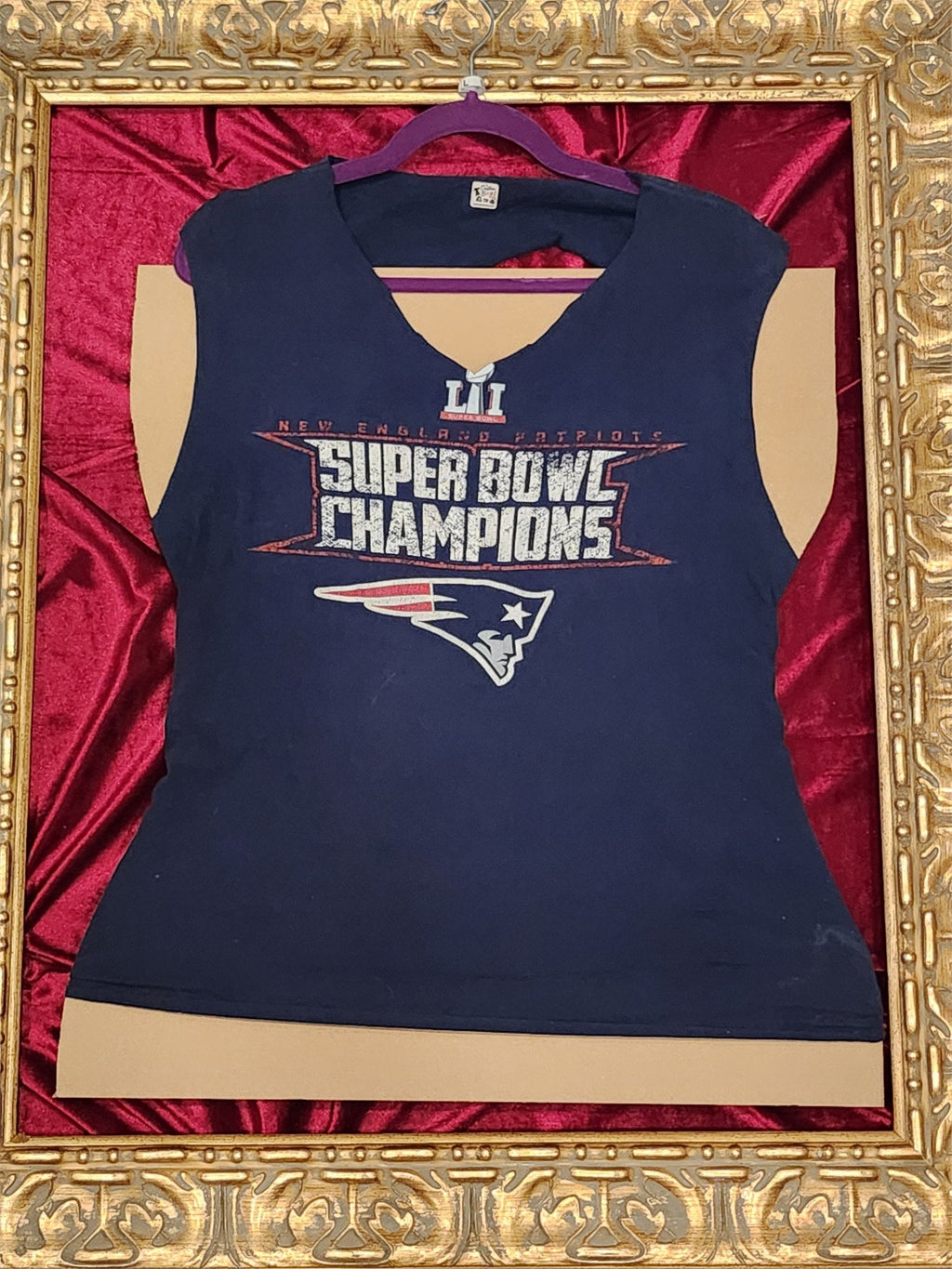 One-of-a-Kind Patriots Super Bowl Upcycled Tank – Women’s Large