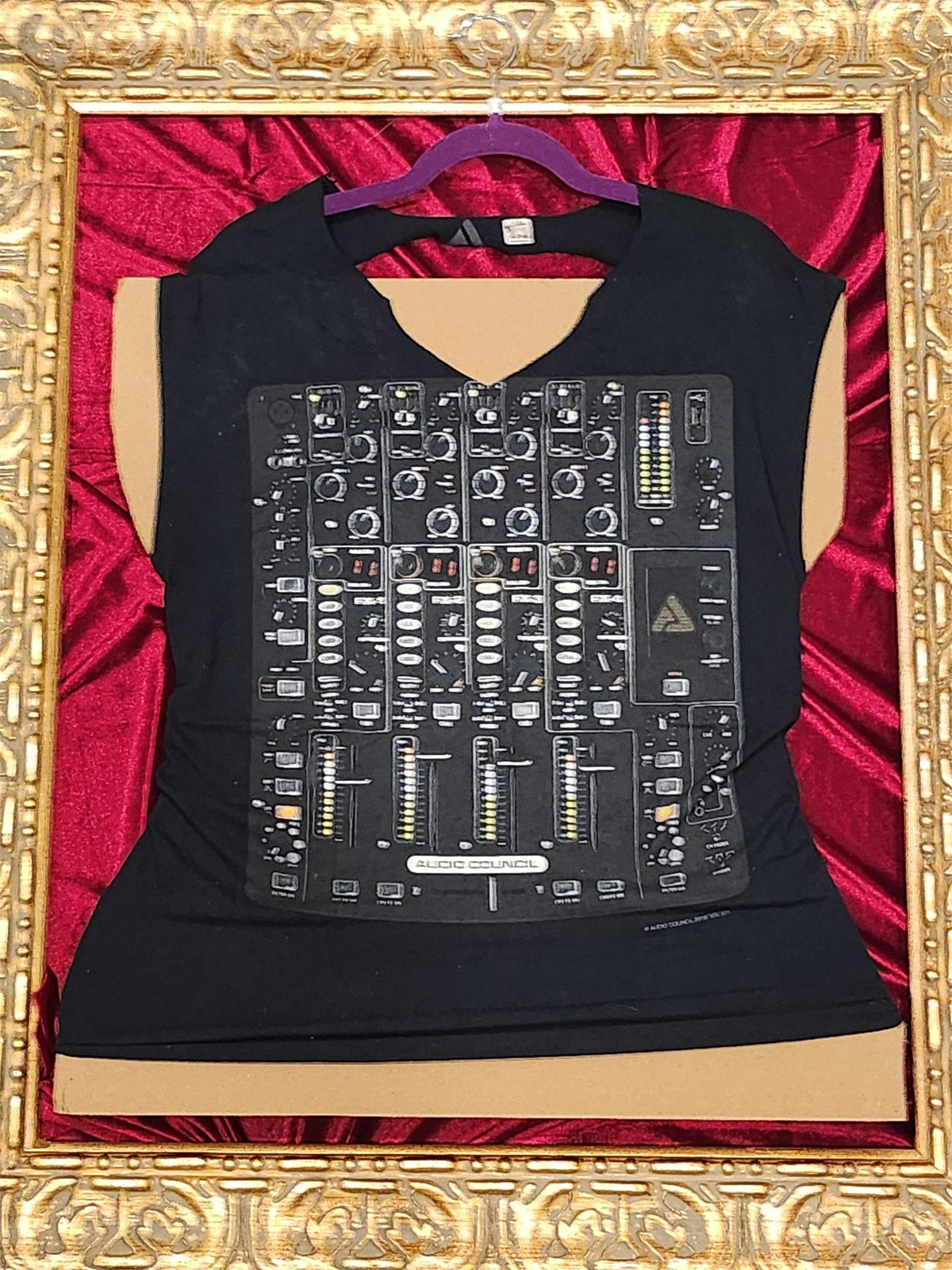 One-of-a-Kind Sound Board Upcycled Tank – Women’s Large