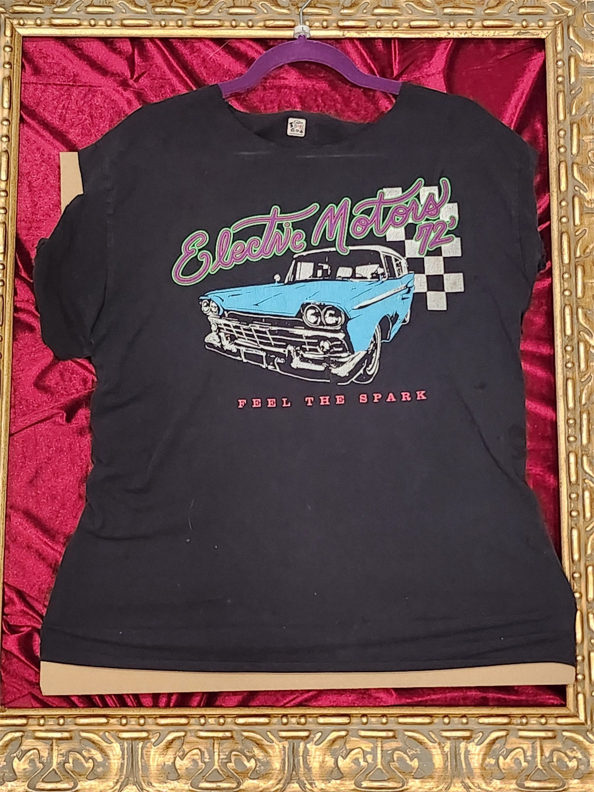 One-of-a-Kind Electric Motors Upcycled Shirt – Women’s Large