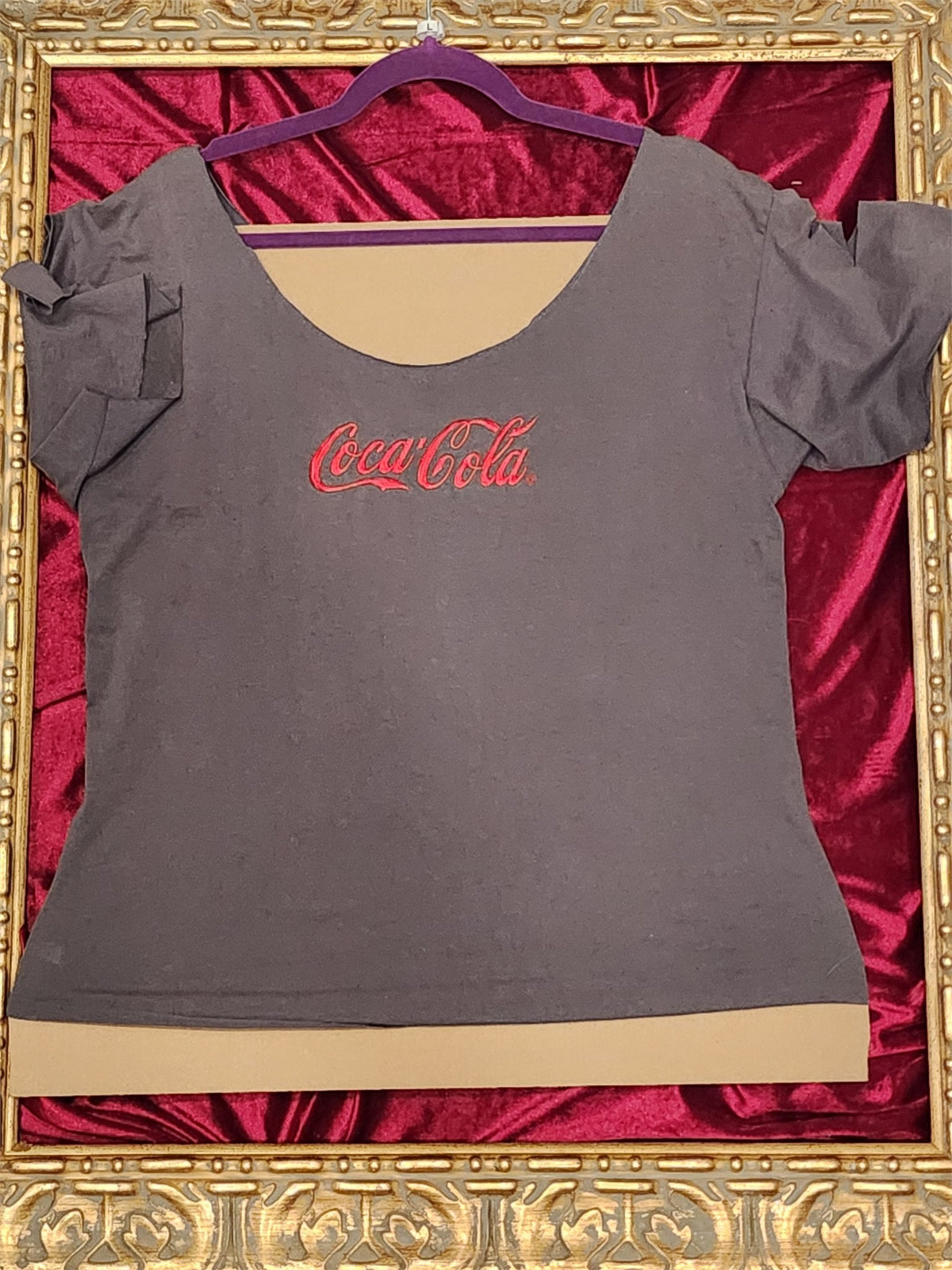 One-of-a-Kind Coca Cola Upcycled Shirt – Women’s Large