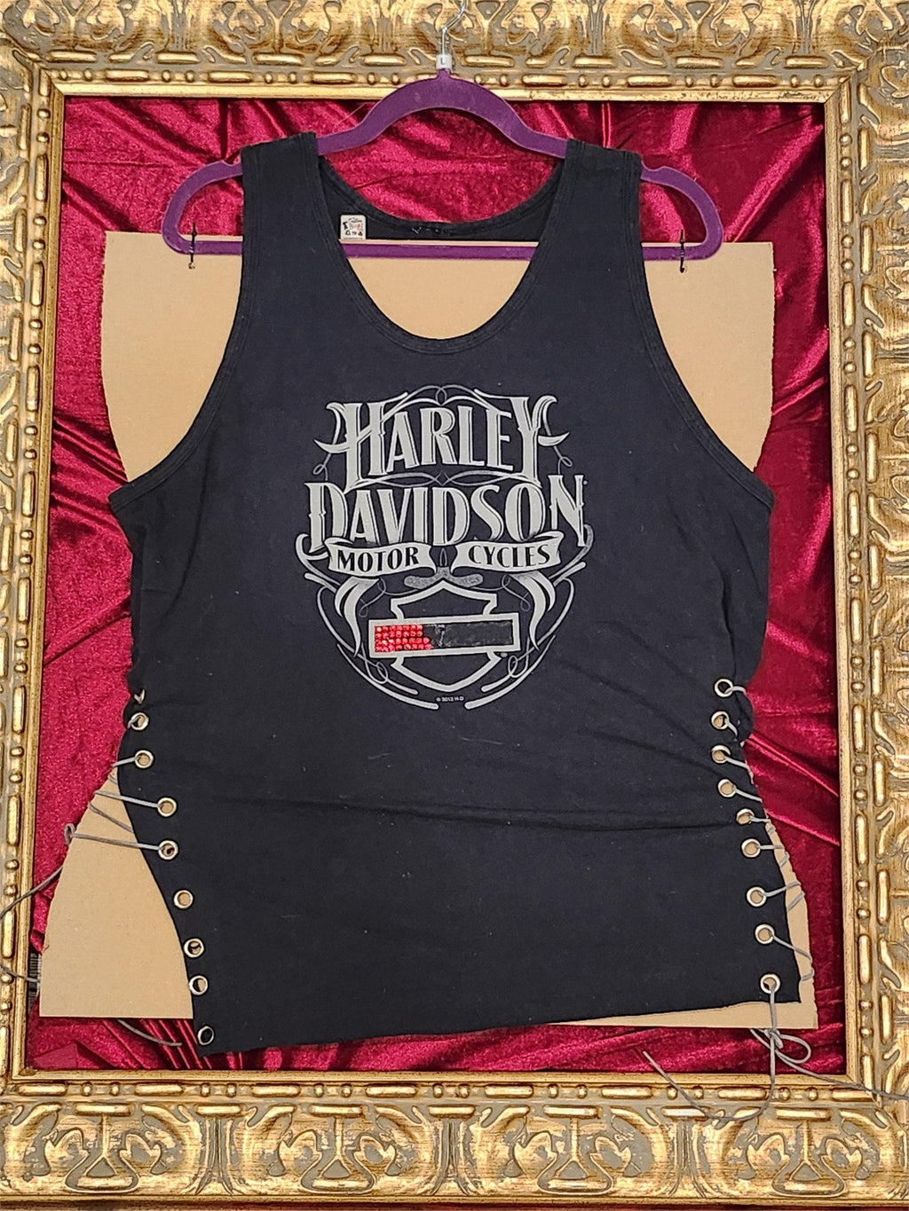 One-of-a-Kind Harley Davidson Reworked Tank – Women’s Large