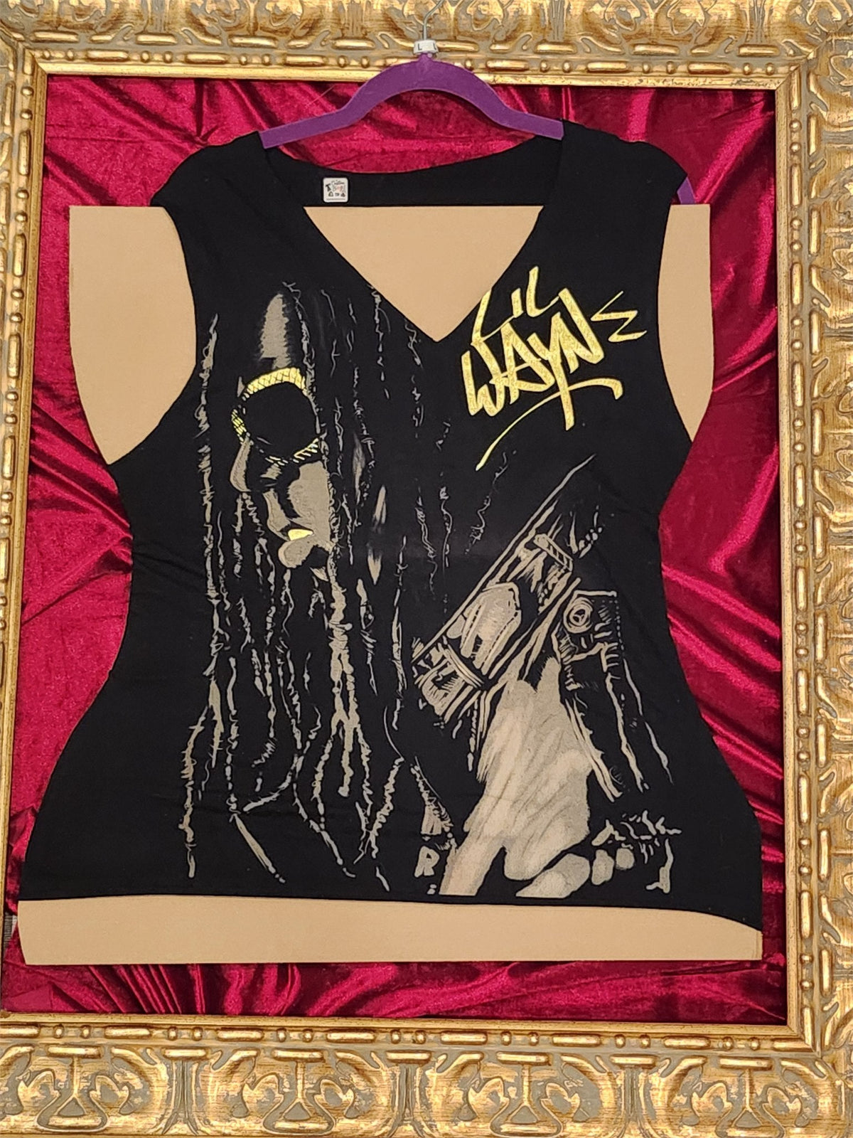 One-of-a-Kind Lil Wayne Reworked Tank – Women’s Large