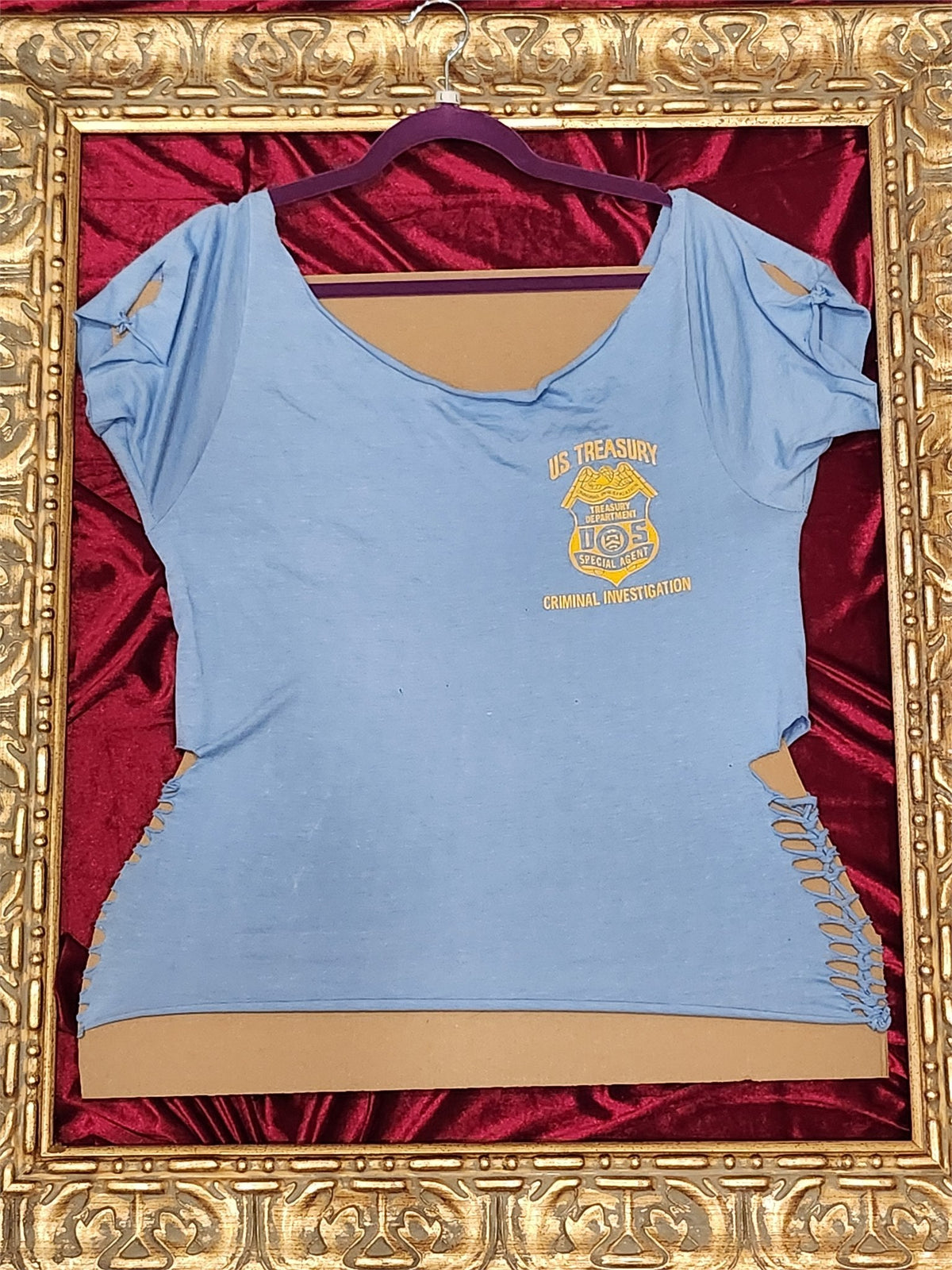 One-of-a-Kind US Treasury Reworked Shirt – Women’s Large