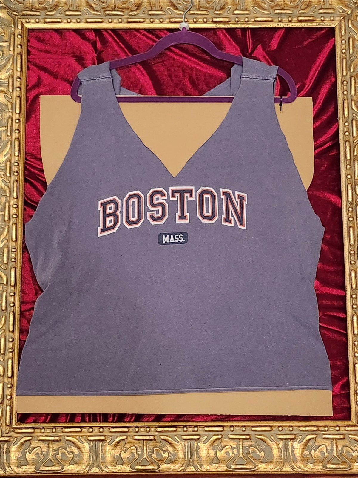 One-of-a-Kind Boston Red Sox Reworked Tank – Women’s Large