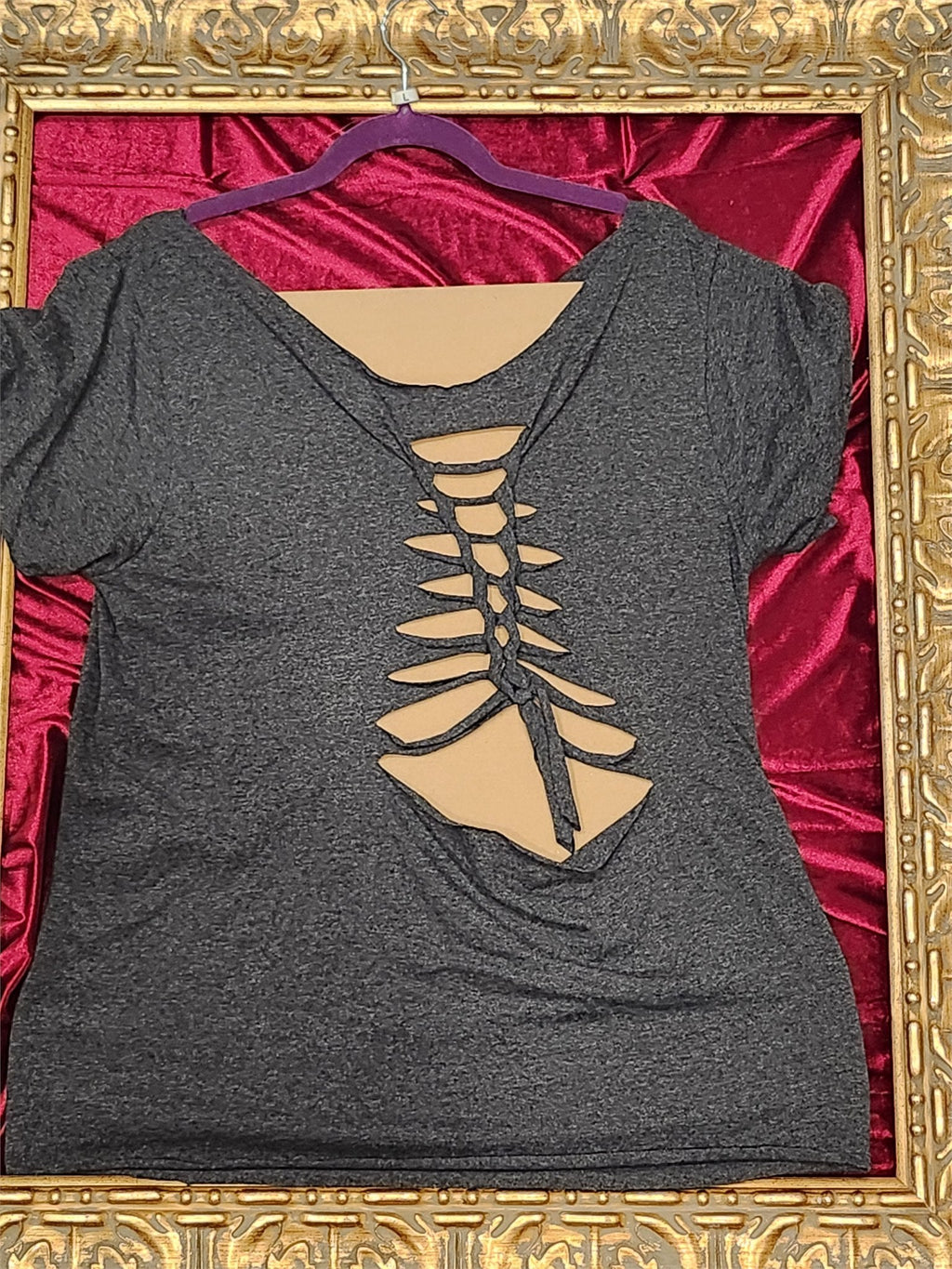 One-of-a-Kind You are Killing Me Smalls Reworked Shirt – Women’s Large - additional view