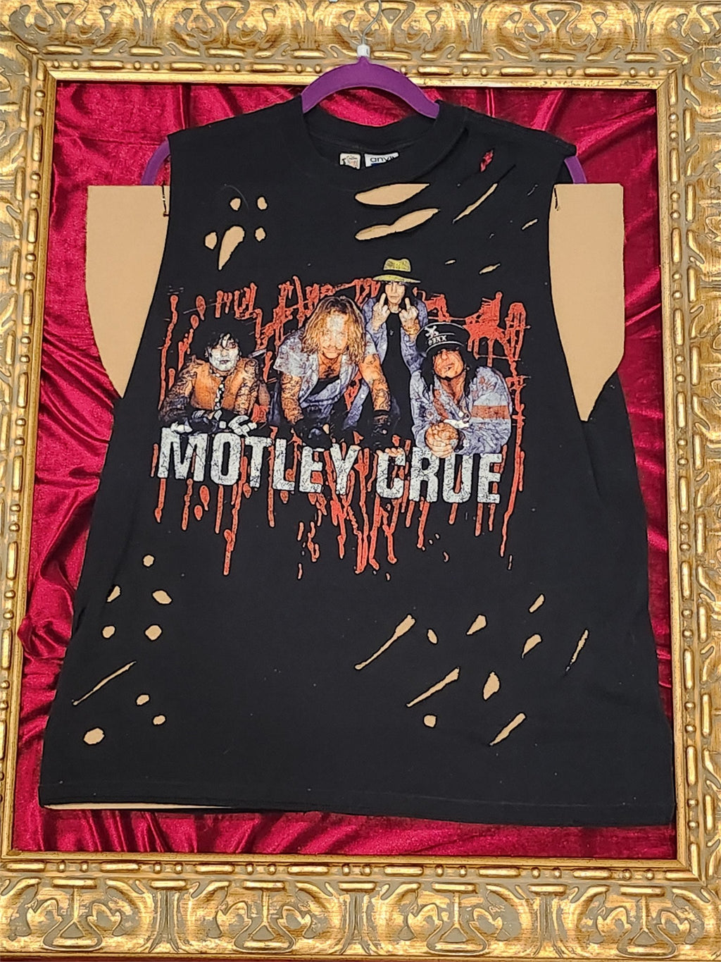 One-of-a-Kind Motley Crue Reworked Tank – Women’s Large