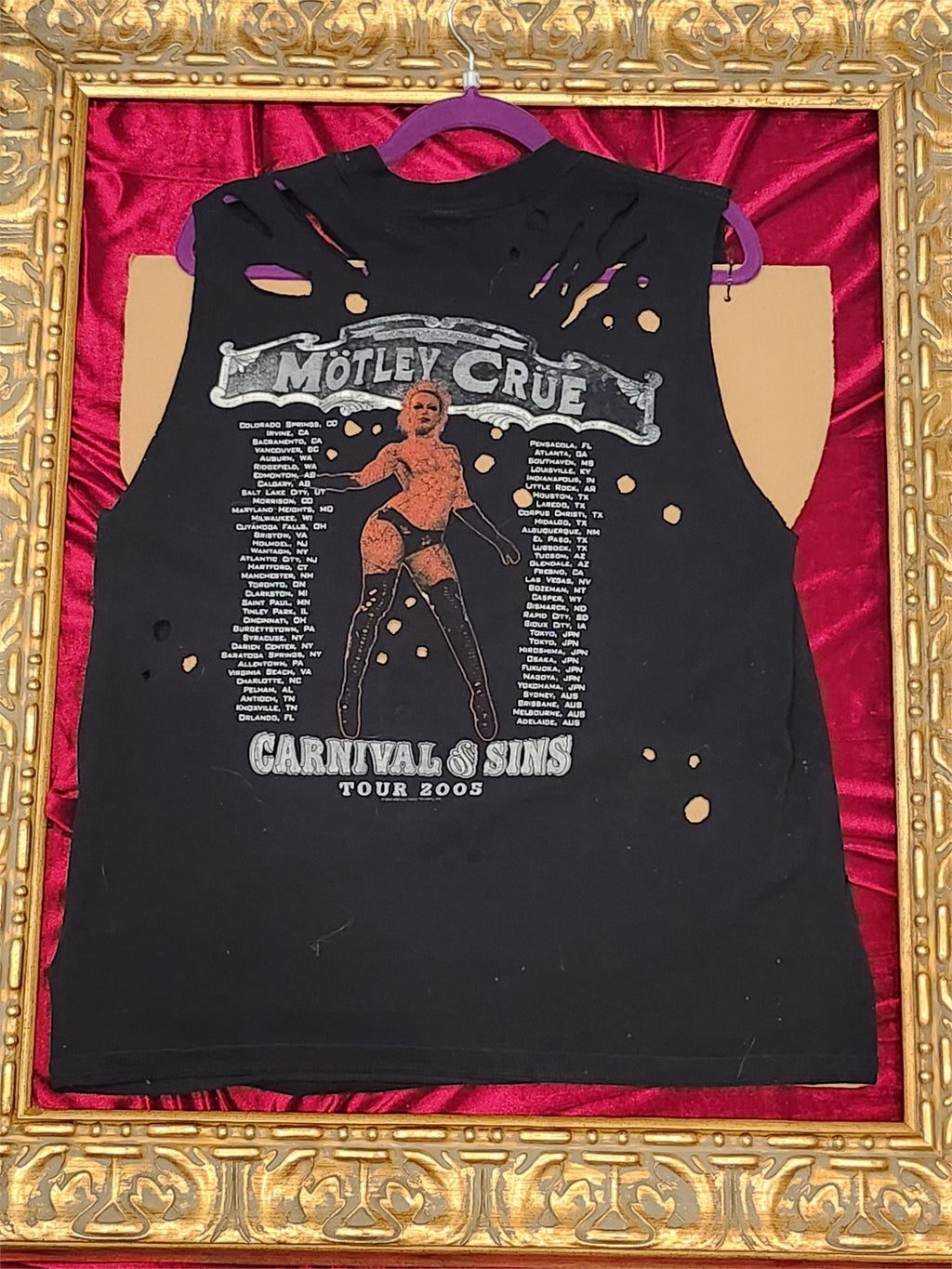 One-of-a-Kind Motley Crue Reworked Tank – Women’s Large - additional view