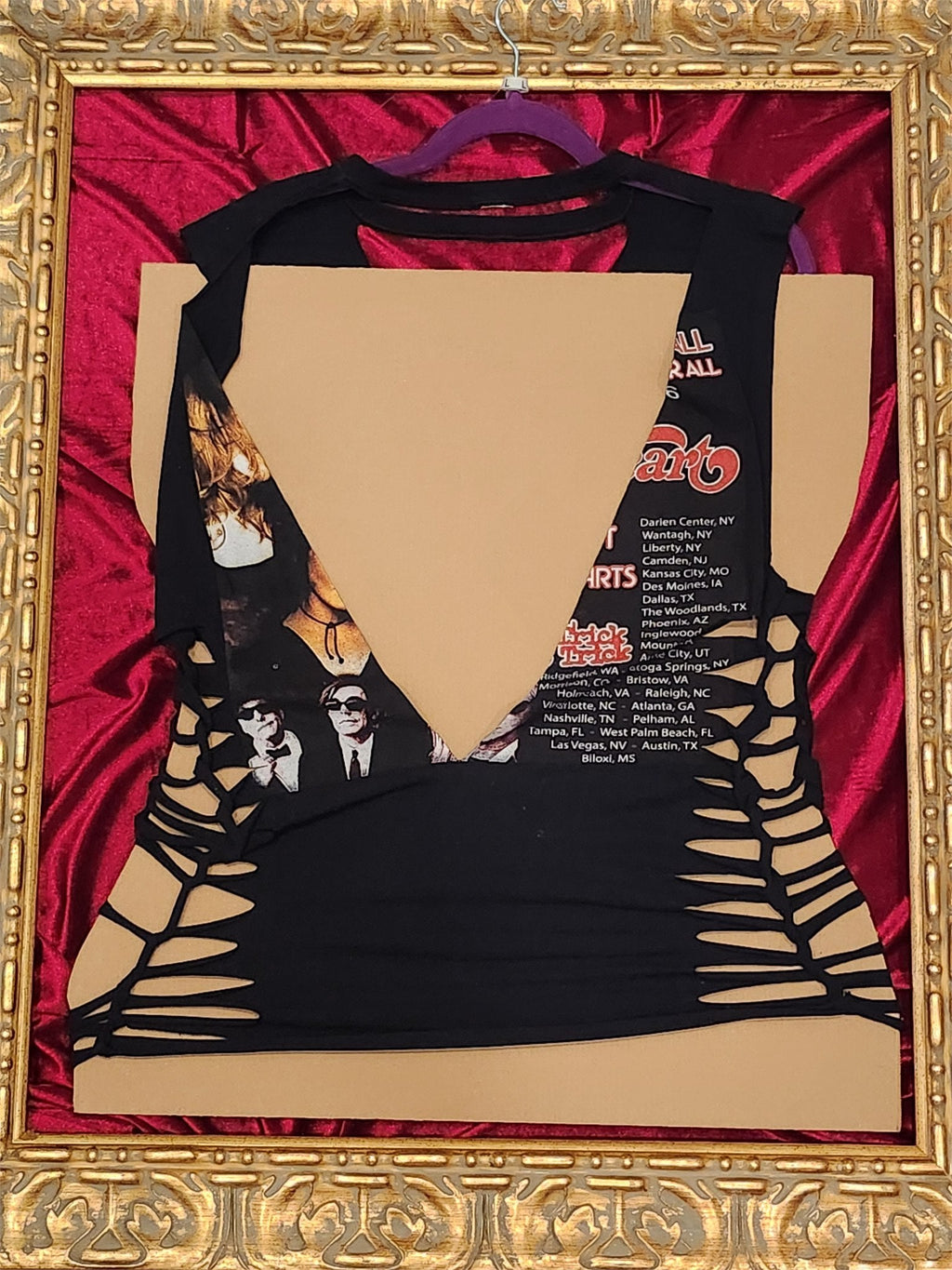 One-of-a-Kind Heart / Cheap Trick / Joan Jett Reworked Tank – Women’s Large - additional view