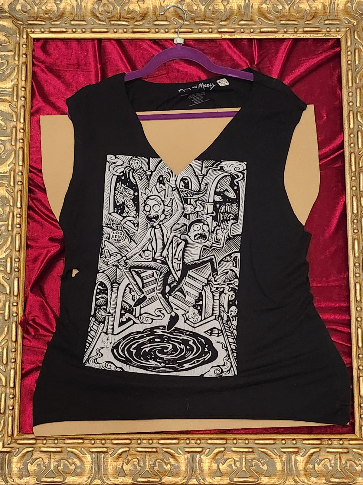 One-of-a-Kind Rick & Morty Reworked Tank – Women’s Large