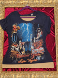 Las Vegas Fremont Street – One-of-a-Kind Women’s L Reworked Shirt