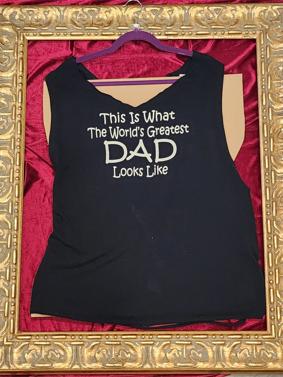 World's Greatest Dad – One-of-a-Kind Women’s L Reworked Tank