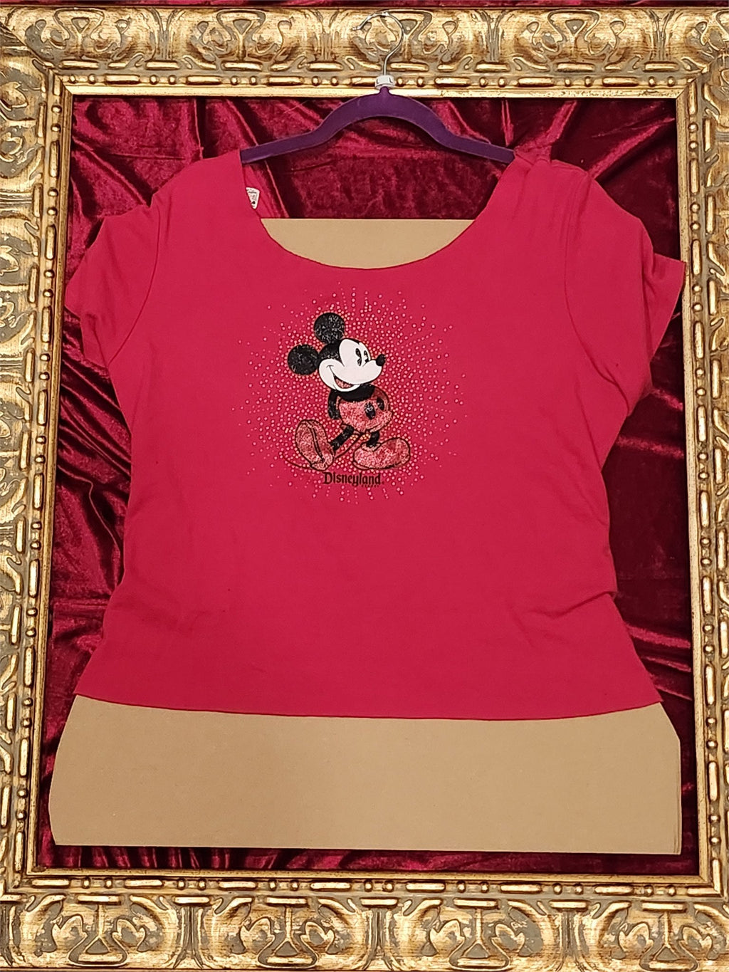 Mickey Mouse – One-of-a-Kind Women’s L Reworked Shirt