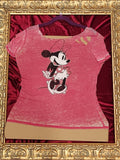 Minnie Mouse – One-of-a-Kind Women’s L Reworked Shirt
