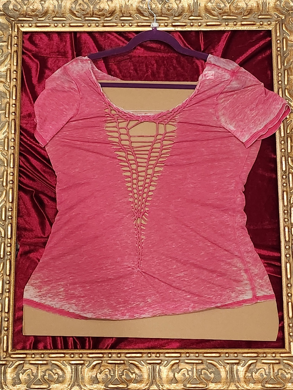 Minnie Mouse – One-of-a-Kind Women’s L Reworked Shirt - additional view