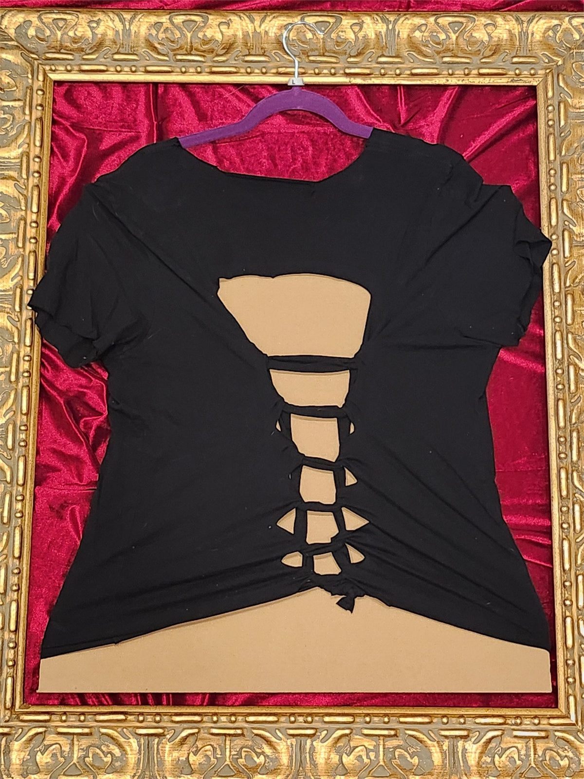 Drink Beer You Must – One-of-a-Kind Women’s L Reworked Shirt - additional view
