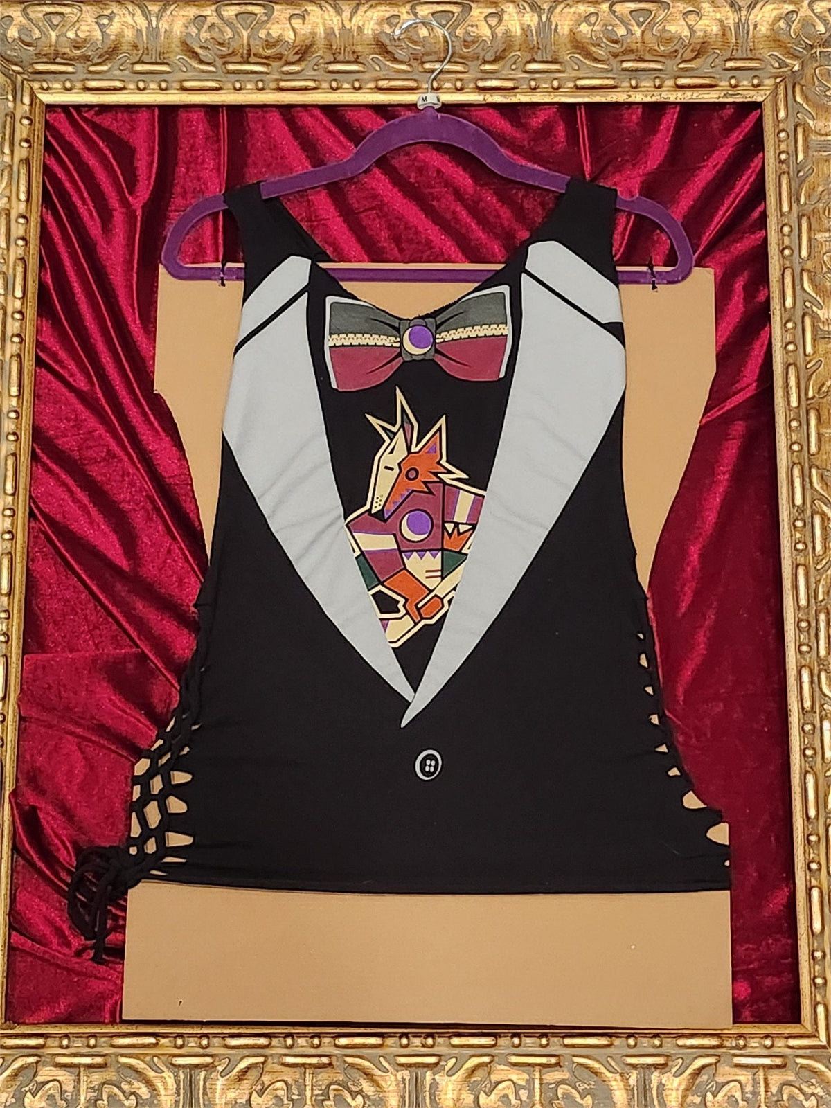 One-of-a-Kind Arizona Coyotes Tuxedo Reworked Tank – Size M