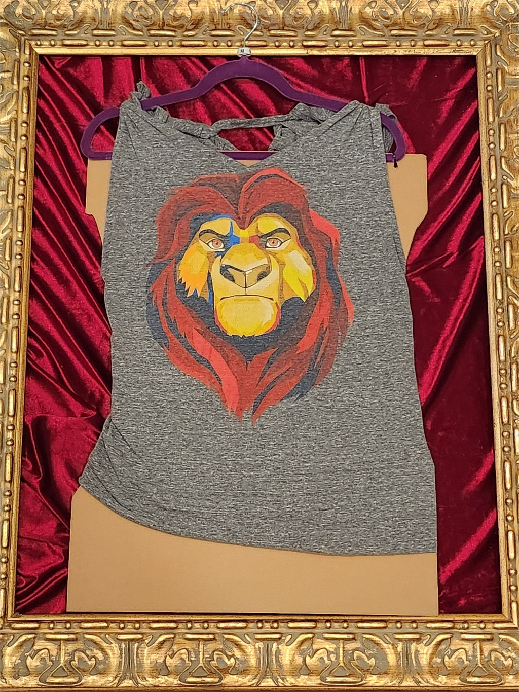 Lion King – One-of-a-Kind Women’s M Reworked Tank