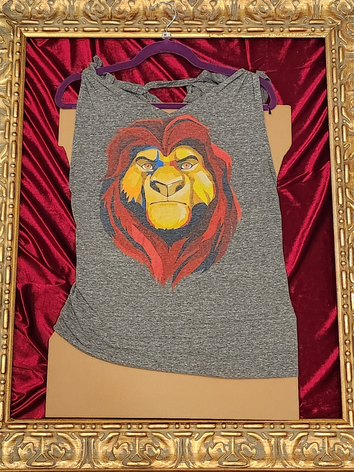 Lion King – One-of-a-Kind Women’s M Reworked Tank