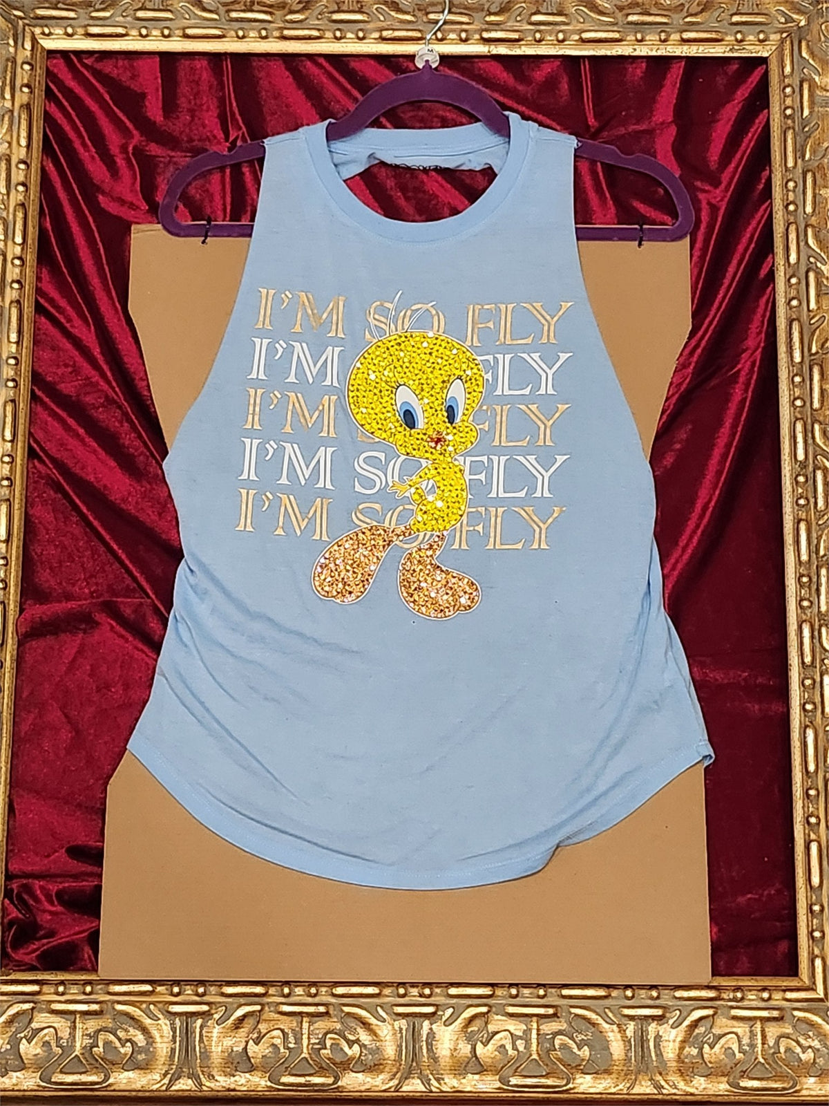 Tweety – One-of-a-Kind Women’s M Reworked Tank