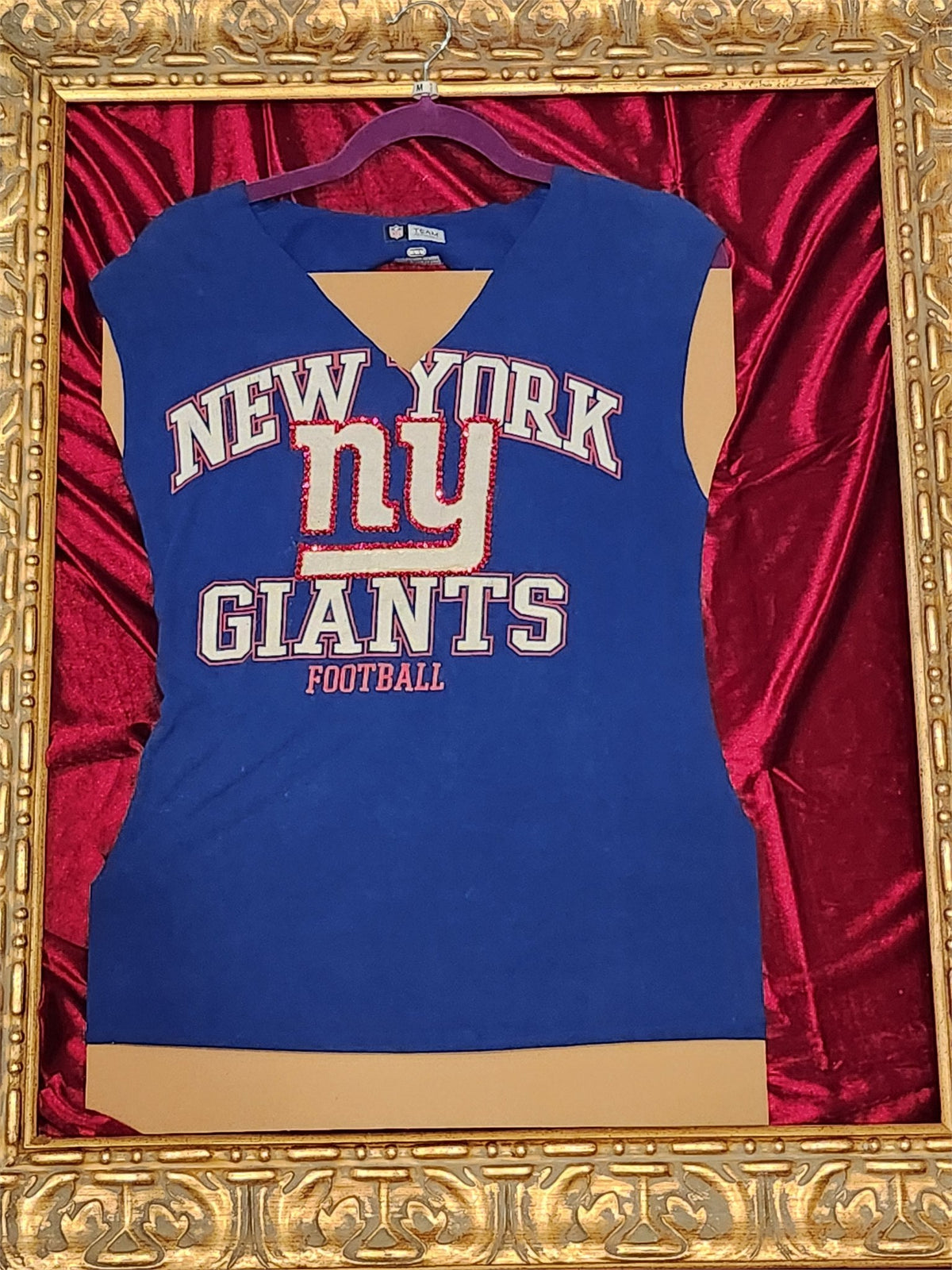 NY Giants – One-of-a-Kind Women’s M Reworked Tank