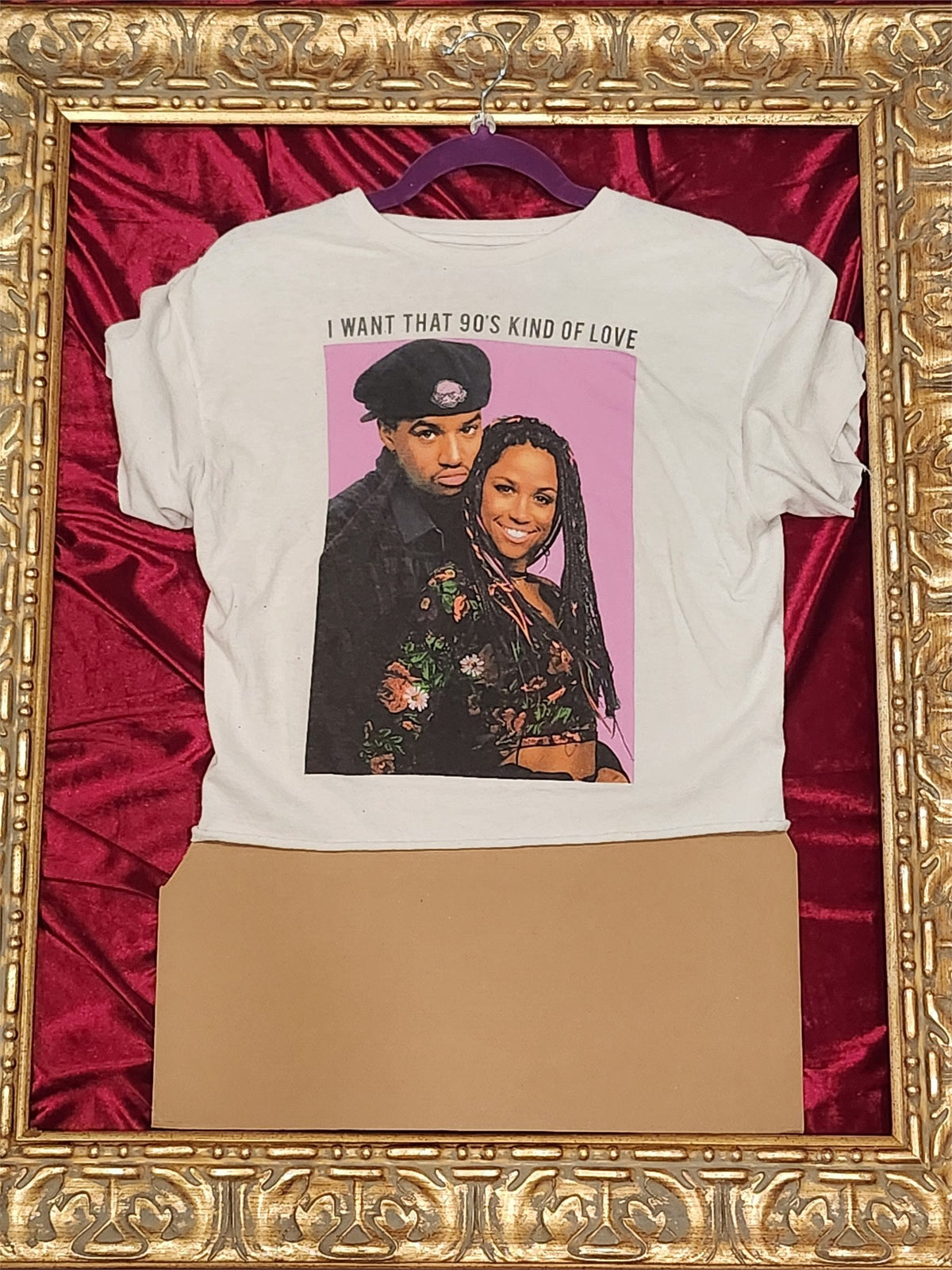 90's Romance – One-of-a-Kind Women’s M Reworked Shirt