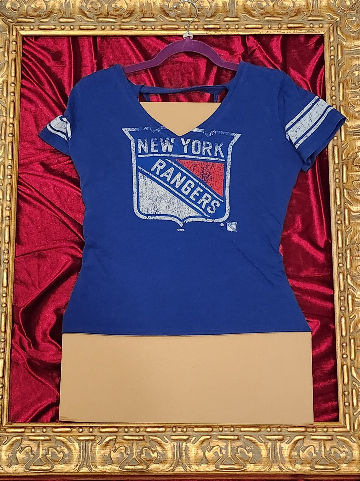 NY Rangers – One-of-a-Kind Women’s M Reworked Shirt
