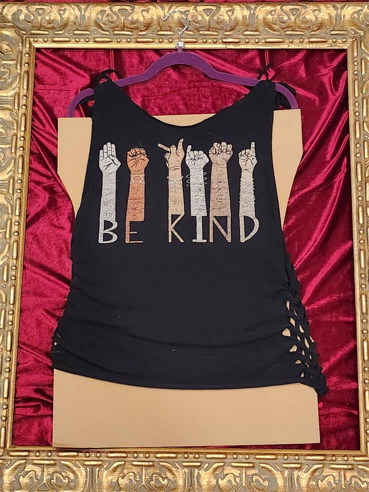 Be Kind – One-of-a-Kind Women’s M Reworked Tank