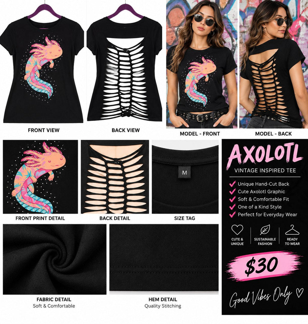 Axilotil – One-of-a-Kind Women’s M Reworked Shirt - details and styling