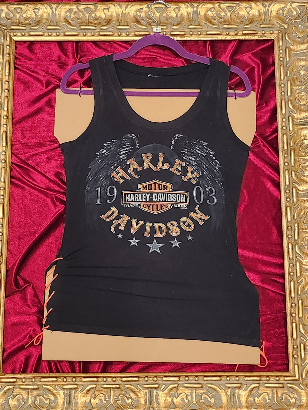 Graceland Harley Davidson – One-of-a-Kind Women’s M Reworked Tank - additional view