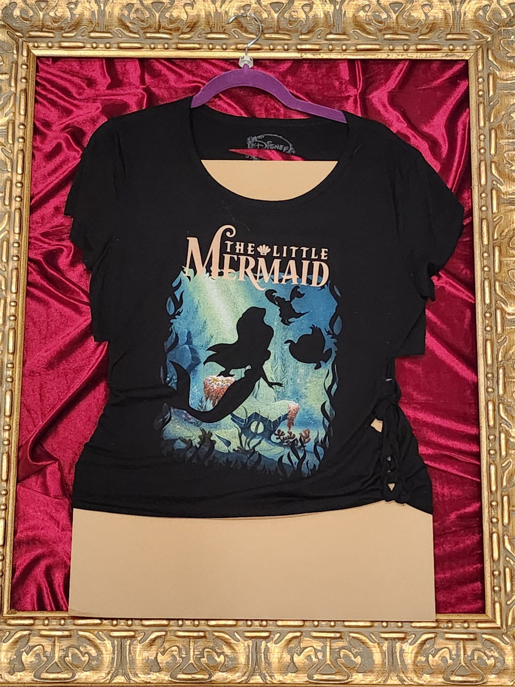 Little Mermaid – One-of-a-Kind Women’s M Reworked Shirt