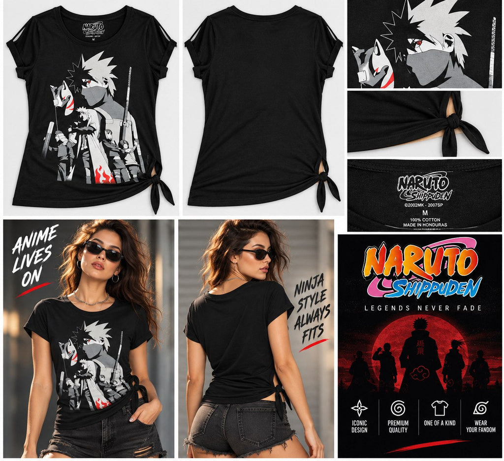 Anime – One-of-a-Kind Women’s M Reworked Shirt - details and styling