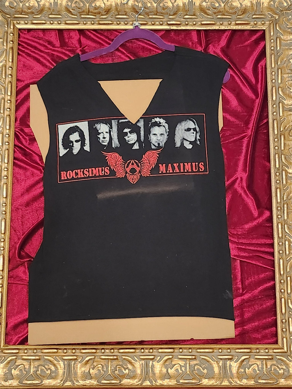 Rocksimus Maximus – One-of-a-Kind Women’s M Reworked Tank