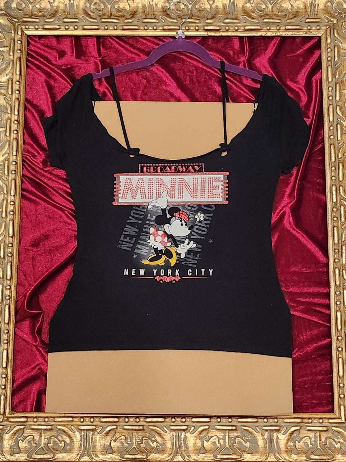 Minnie Mouse – One-of-a-Kind Women’s M Reworked Shirt