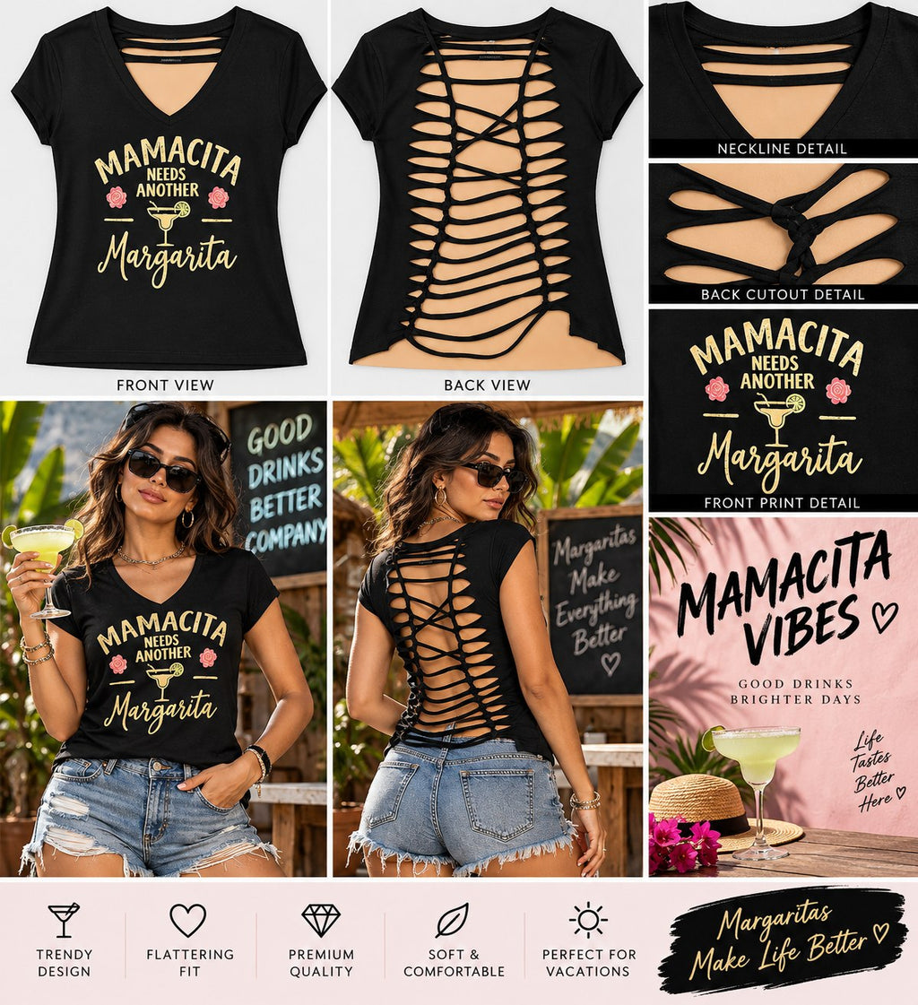 Mamacita – One-of-a-Kind Women’s M Reworked Shirt - details and styling