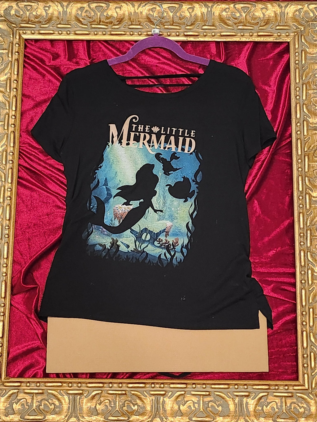 Little Mermaid – One-of-a-Kind Women’s M Reworked Shirt