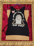 Support Your Cat – One-of-a-Kind Women’s M Reworked Tank