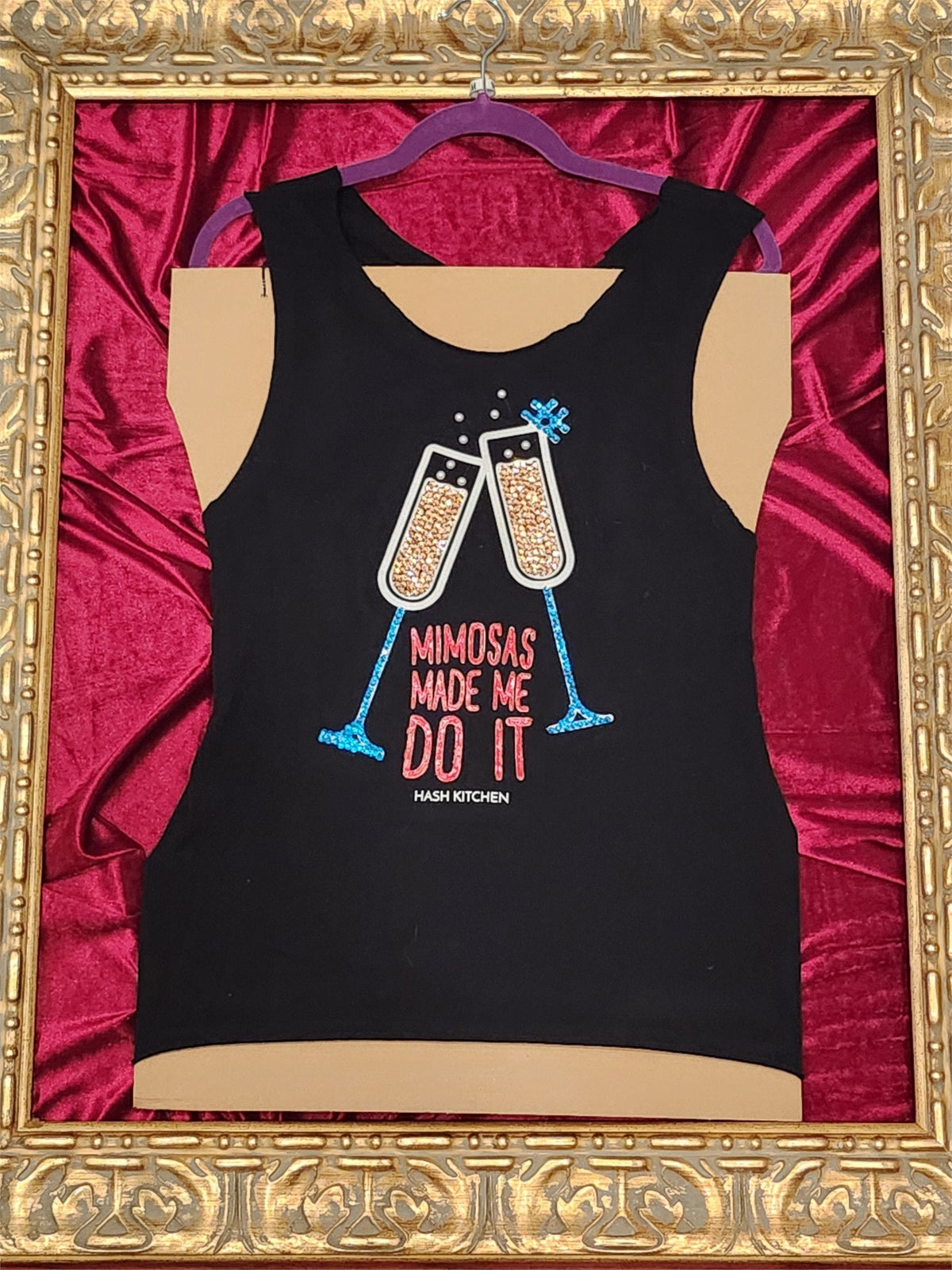 Mimosas Made Me Do It – One-of-a-Kind Women’s M Reworked Tank