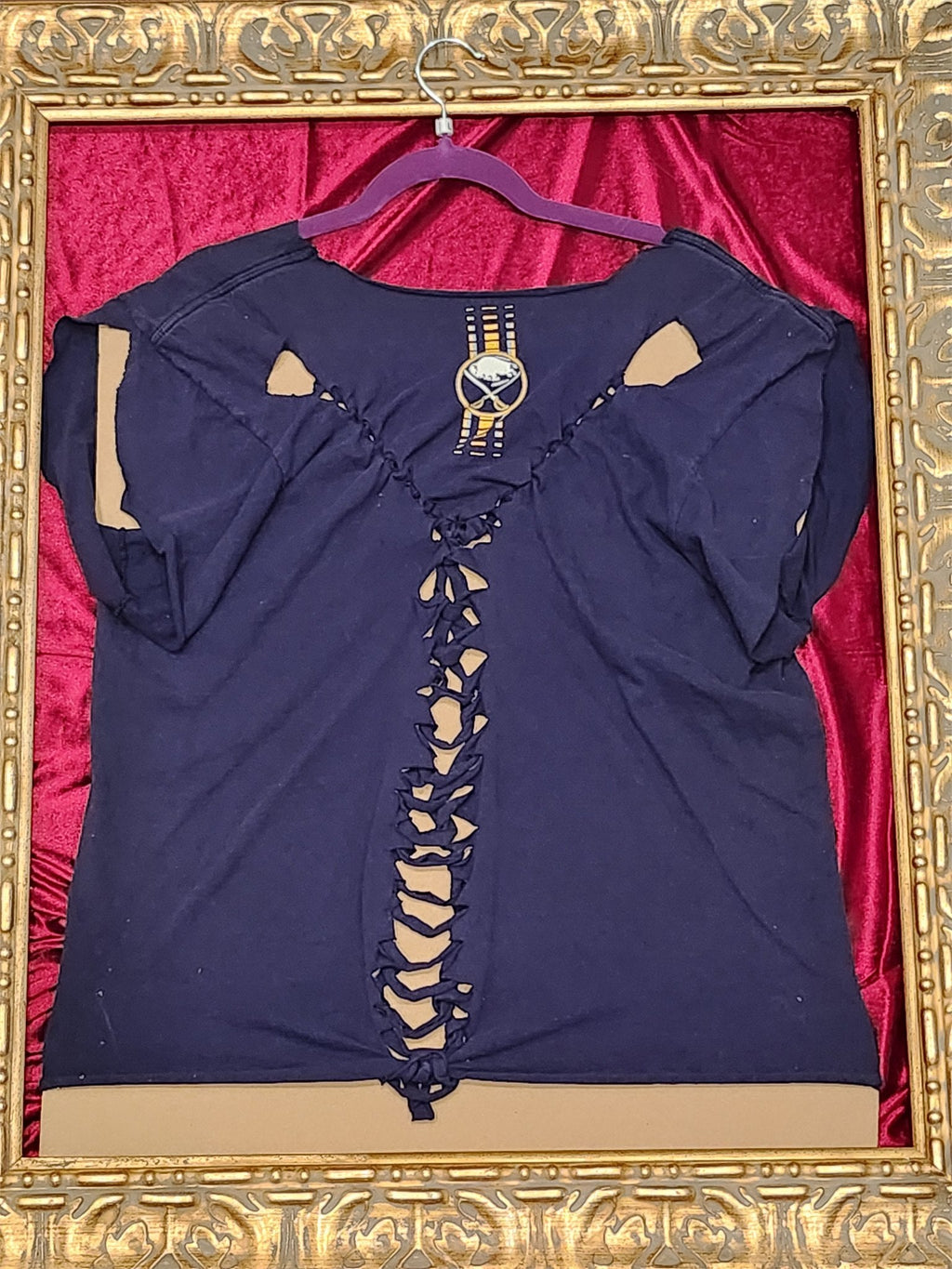 Sabres Hockey – One-of-a-Kind Women’s L Reworked Shirt - additional view