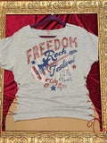 Freedom Rock – One-of-a-Kind Women’s L Reworked Shirt