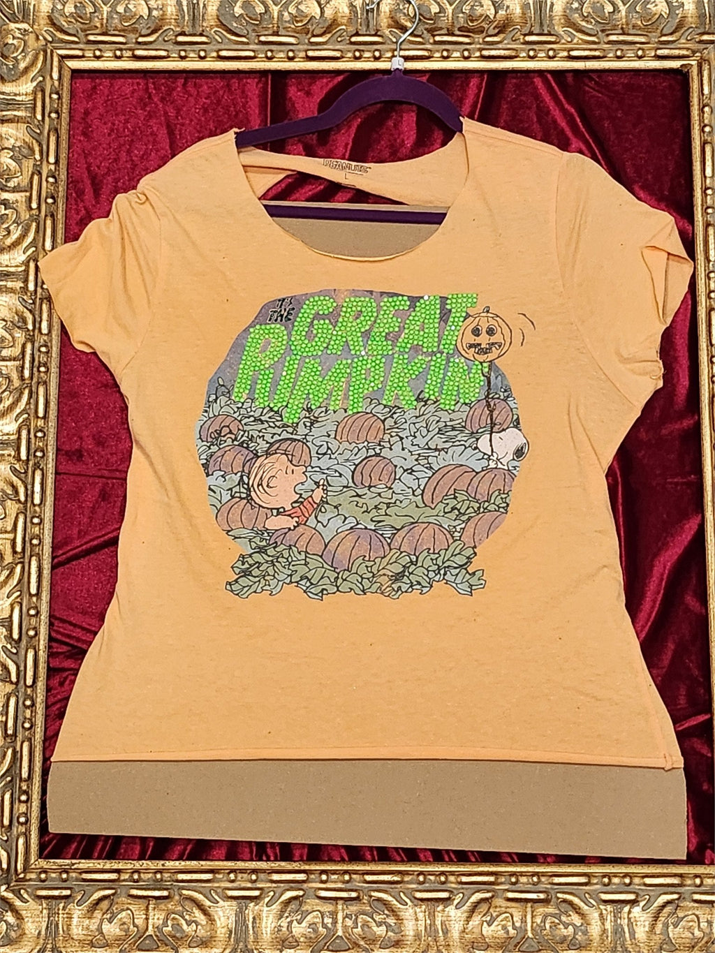 Great Pumpkin – One-of-a-Kind Women’s L Reworked Shirt