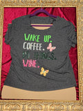 Wake Up Coffee – One-of-a-Kind Women’s L Reworked Shirt