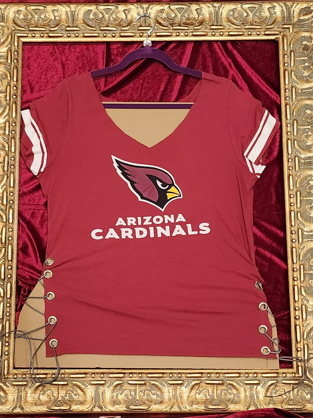Arizona Cardinals – One-of-a-Kind Women’s L Reworked Tank