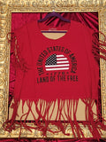 USA Patriotic – One-of-a-Kind Women’s L Reworked Shirt