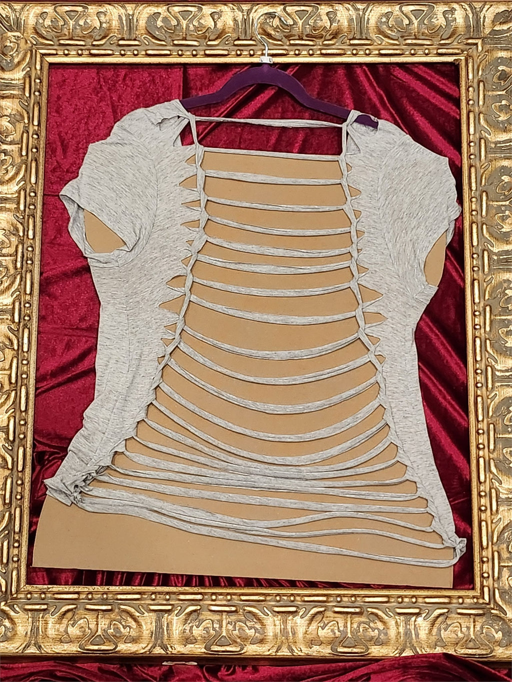 Champagne – One-of-a-Kind Women’s L Reworked Shirt - additional view