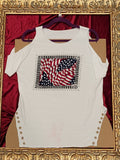 One-of-a-Kind Patriotic Flag Reworked Tank – Size L