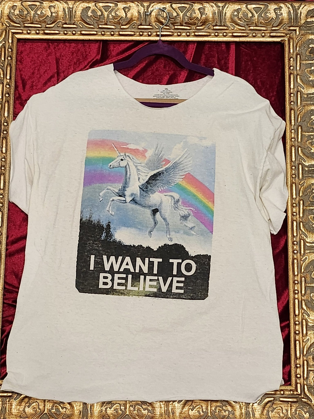 One-of-a-Kind Unicorn Reworked Shirt – Size L
