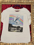 One-of-a-Kind Unicorn Reworked Shirt – Size L